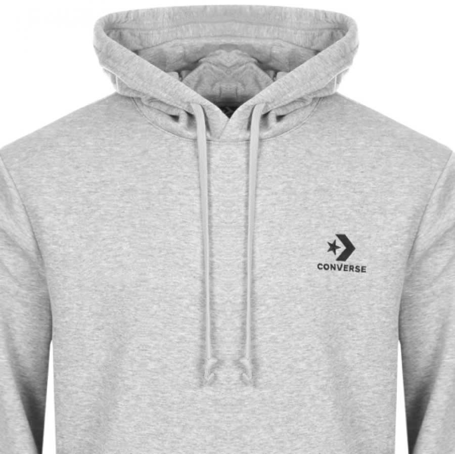 Alternative Image for ProductConverse Star Chevron Logo Hoodie Grey2